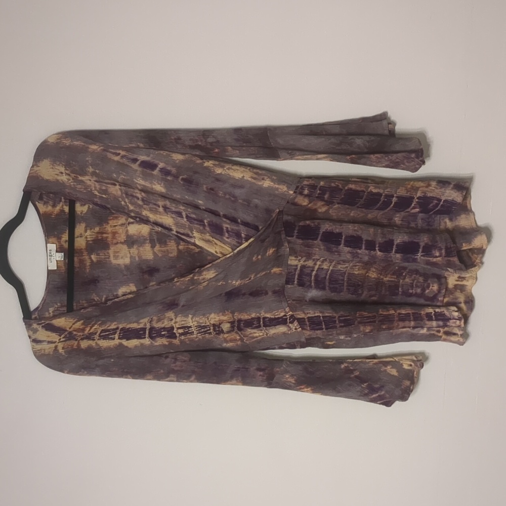 Tie-dye Romper purple & gold